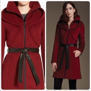 SAIO & KYO Arya slim fit wool red coat S